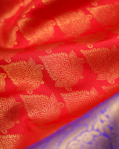 Red kanjivaram silk saree Red kanjivaram silk saree