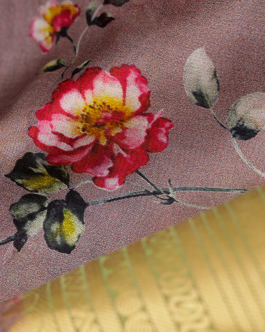 Lalic printed kanjivaram silk saree Lalic printed kanjivaram silk saree