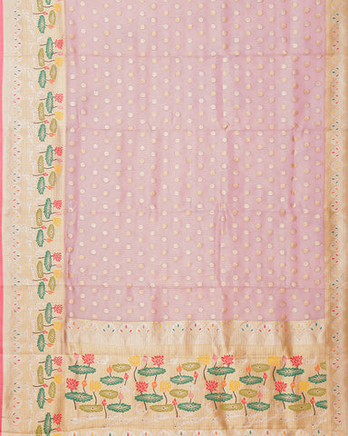 Onion pink kota Fancy saree Onion pink kota Fancy saree
