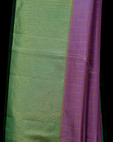 Graceful Lilac Kanjivaram Silk Saree Graceful Lilac Kanjivaram Silk Saree
