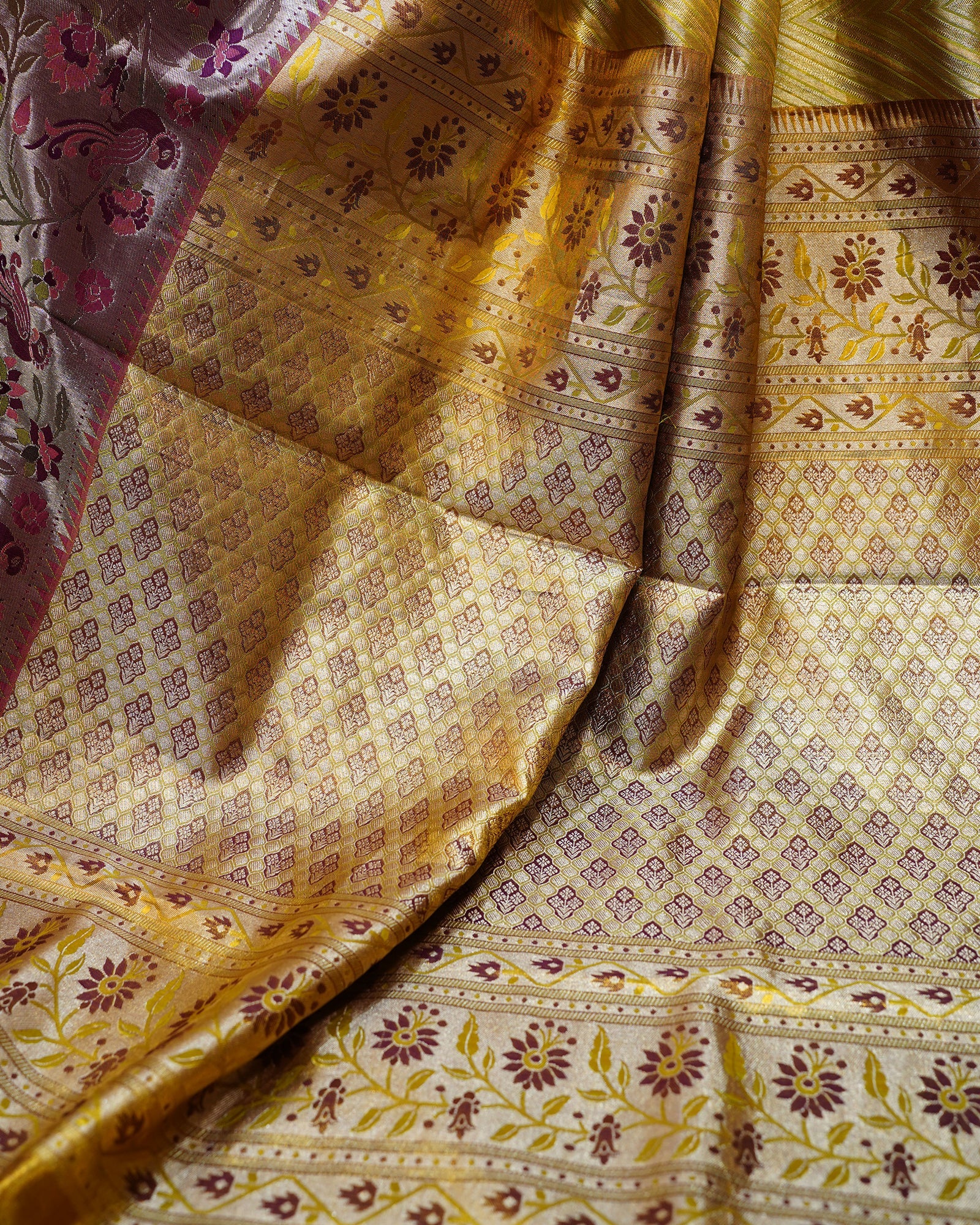 Graceful Elegance in Green & Purple Graceful Elegance in Green & Purple