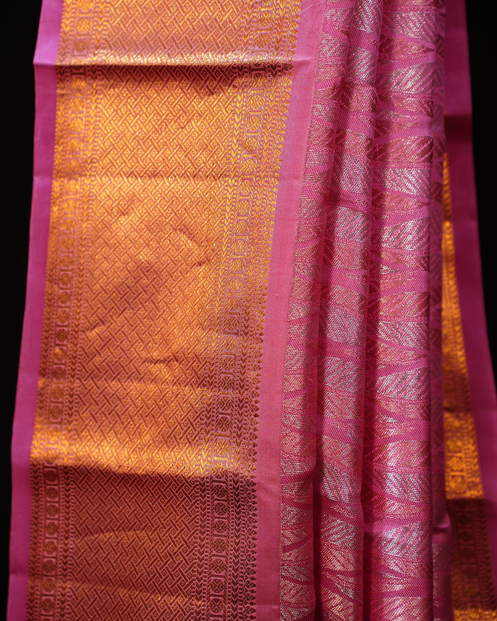 Elegant Light Pink Kanjivaram Silk Saree with Brocade Charm Elegant Light Pink Kanjivaram Silk Saree with Brocade Charm