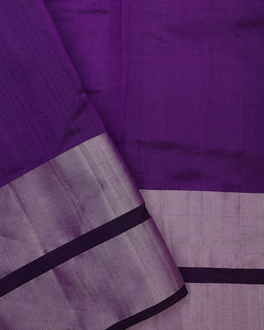 Purple Chanderi Silk  Saree