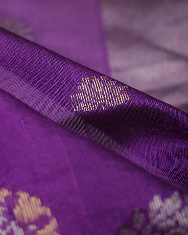 Purple Chanderi Silk  Saree Purple Chanderi Silk  Saree