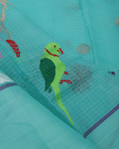 Blue Kota Silk Saree Blue Kota Silk Saree