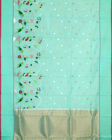 Blue Kota Silk Saree Blue Kota Silk Saree