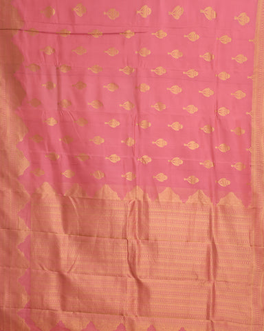 Onion Pink Kanchipuram Silk Saree