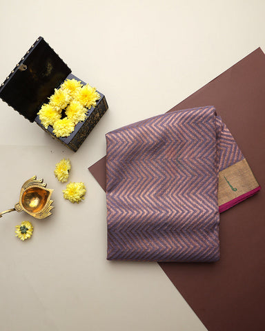 Lilac Kota Silk Saree Lilac Kota Silk Saree