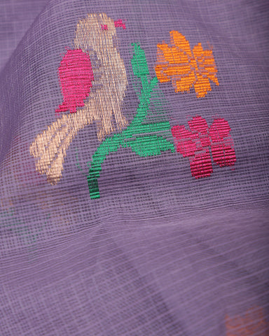 Lilac Kota Silk Saree Lilac Kota Silk Saree