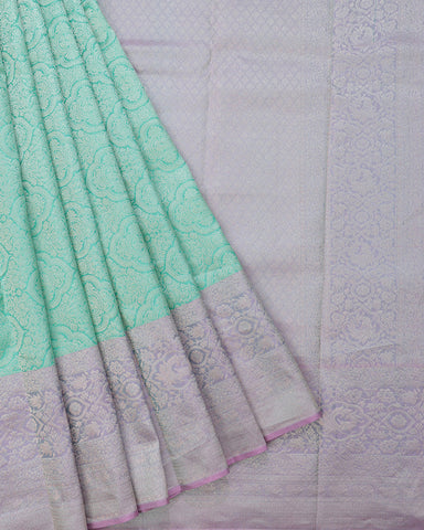 Mint Green Kanchipuram Silk Saree Mint Green Kanchipuram Silk Saree