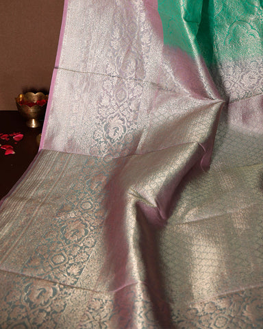 Mint Green Kanchipuram Silk Saree Mint Green Kanchipuram Silk Saree