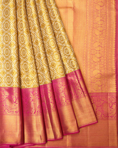Gold Tissue Kanjivaram Silk Saree