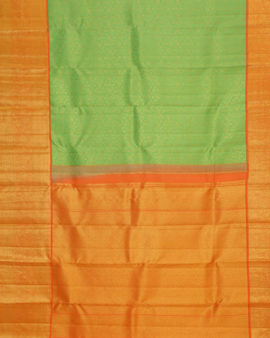 Mint Green Kanchipuram Silk Saree