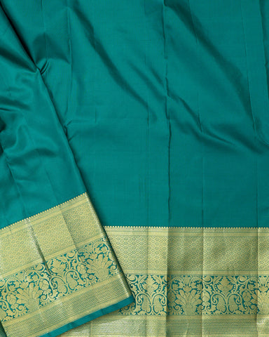 Peach  Orange Kanchipuram Silk Saree Peach  Orange Kanchipuram Silk Saree
