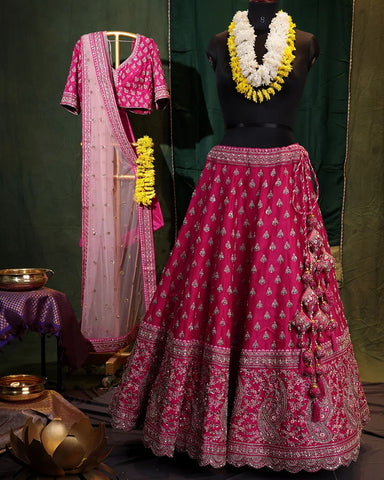 Bridal Pink Lehenga Set Bridal Pink Lehenga Set