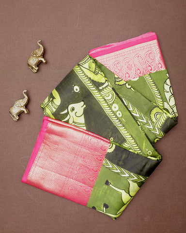 Mehndi Green Kanchipuram Saree Mehndi Green Kanchipuram Saree