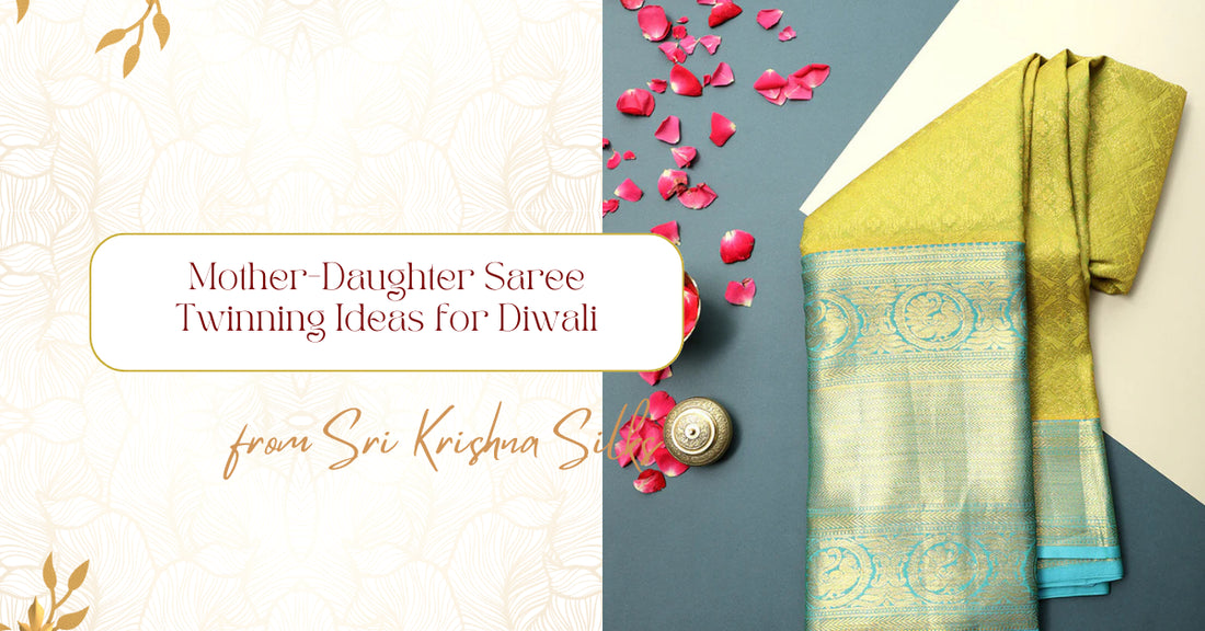 Mother-Daughter Saree Twinning Ideas for Diwali