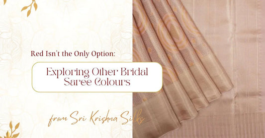 Red Isn’t the Only Option: Exploring Other Bridal Saree Colours