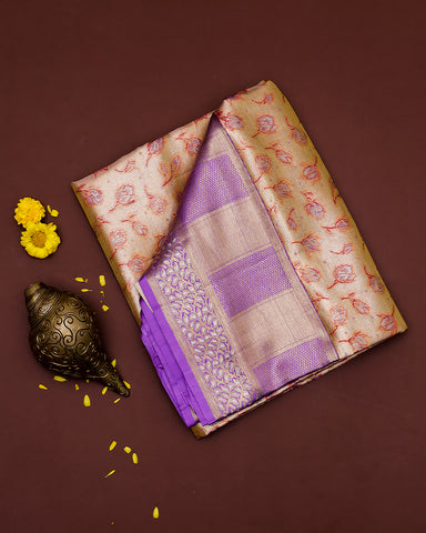 Gold tissue Kanjivaram bridal saree