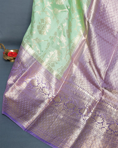 Lalic fancy banarasi silk saree