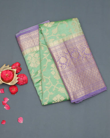 Lalic fancy banarasi silk saree