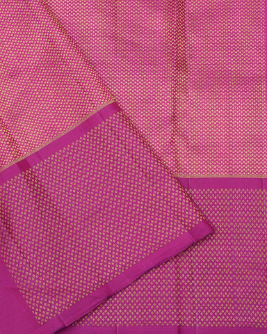 Peach kanjivaram silk saree