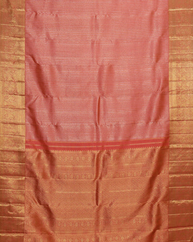 Pink kanjivaram silk saree