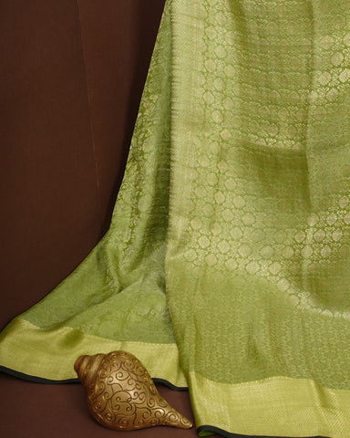 Light green mysore silk saree