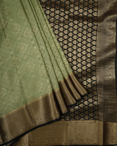 Light green mysore silk saree