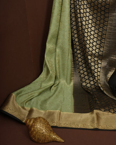 Light green mysore silk saree