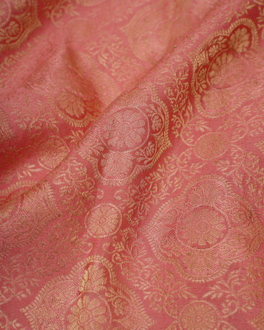 Pink Mysore silk saree