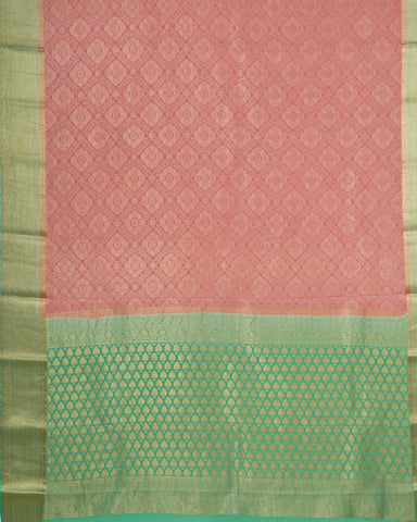 Pink Mysore silk saree