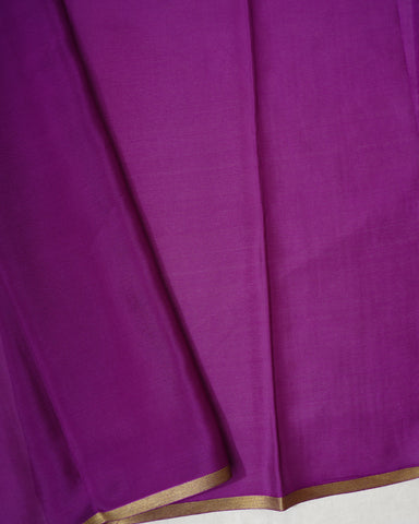 Violet Mysore silk saree