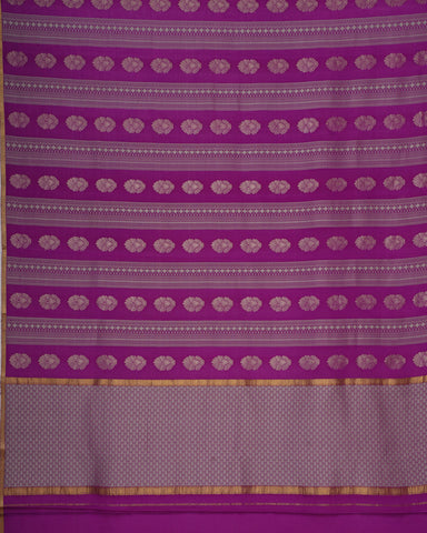 Violet Mysore silk saree