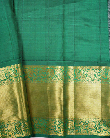 Peach pink kanjivaram silk saree