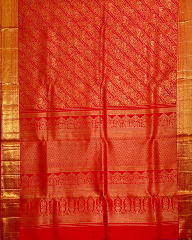 Pink kanjivarm silk saree