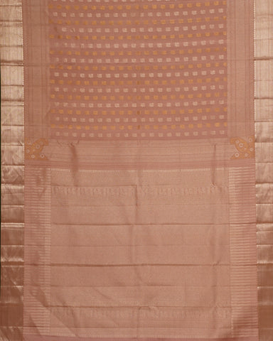 Onion pink kanjivaram silk saree