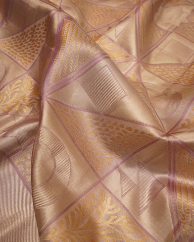 Lavender tissue kanjivaram saree