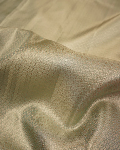 Silver tissue kanjivaram saree