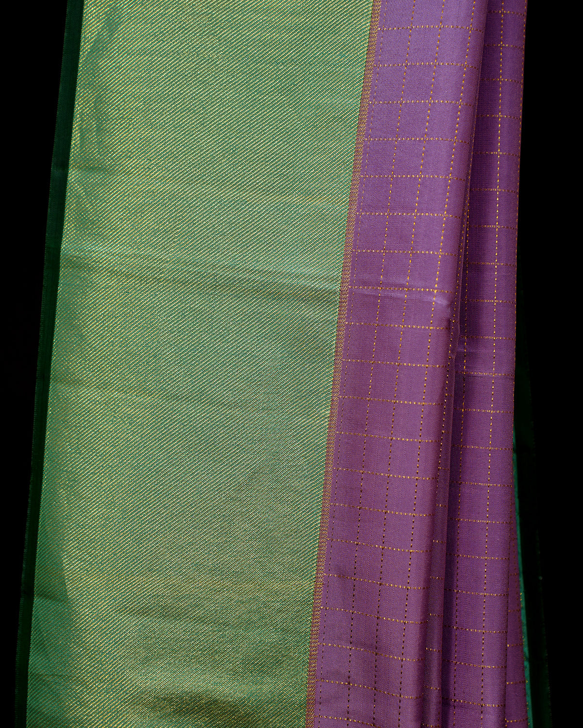 Graceful Lilac Kanjivaram Silk Saree