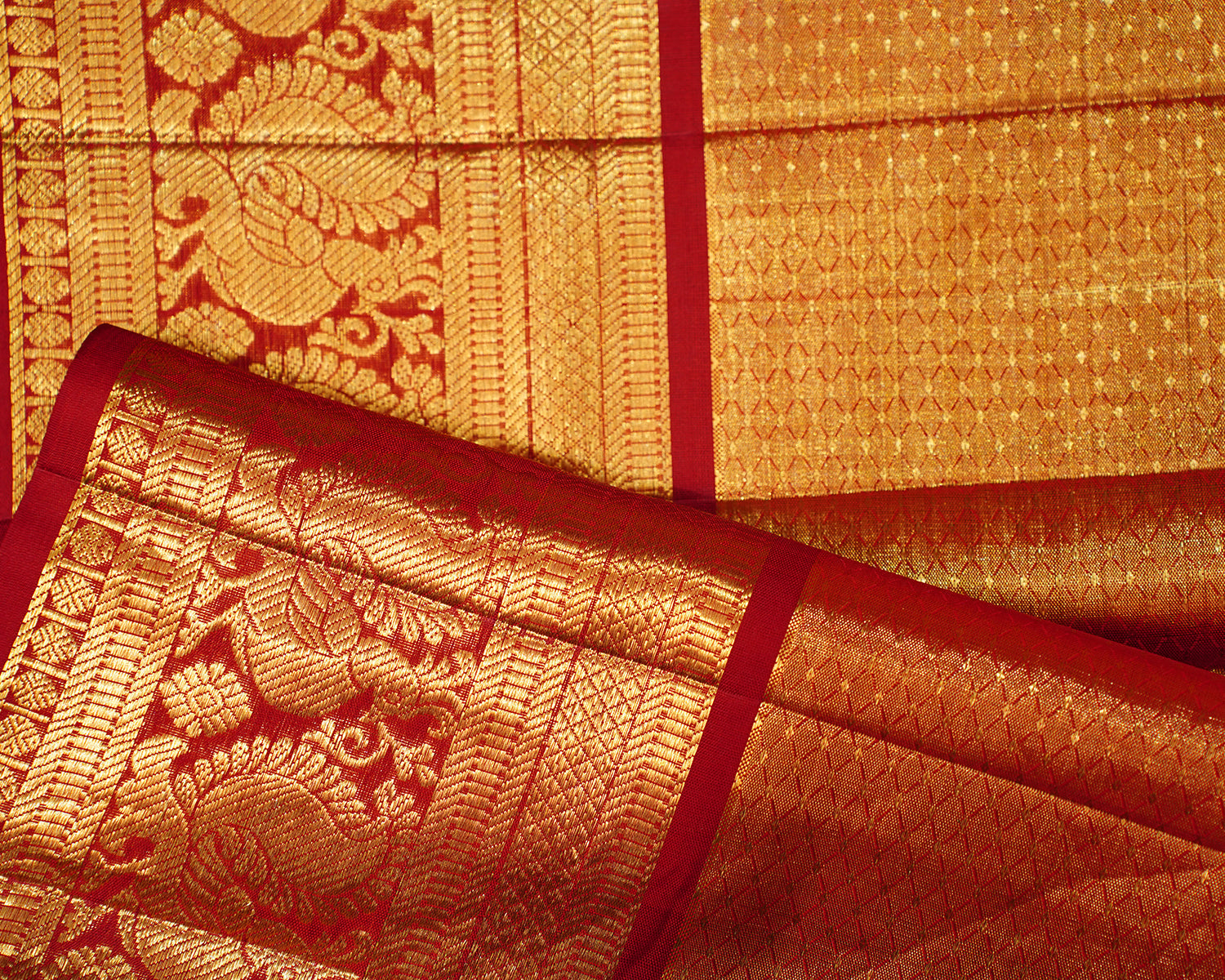 Elegant Gold Tissue Kanjivaram Silk Saree