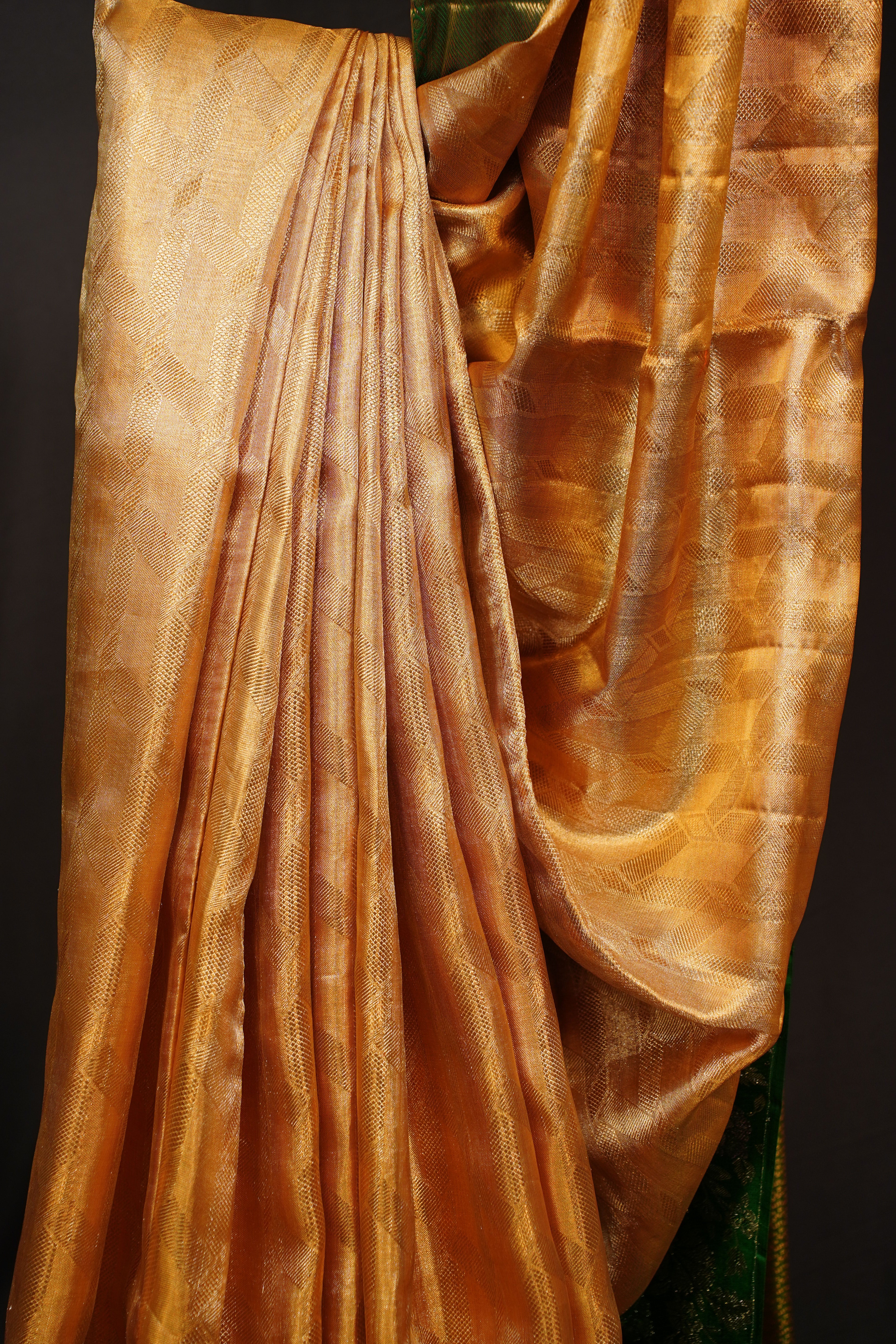 Radiant Orange Kanjivaram Silk Saree