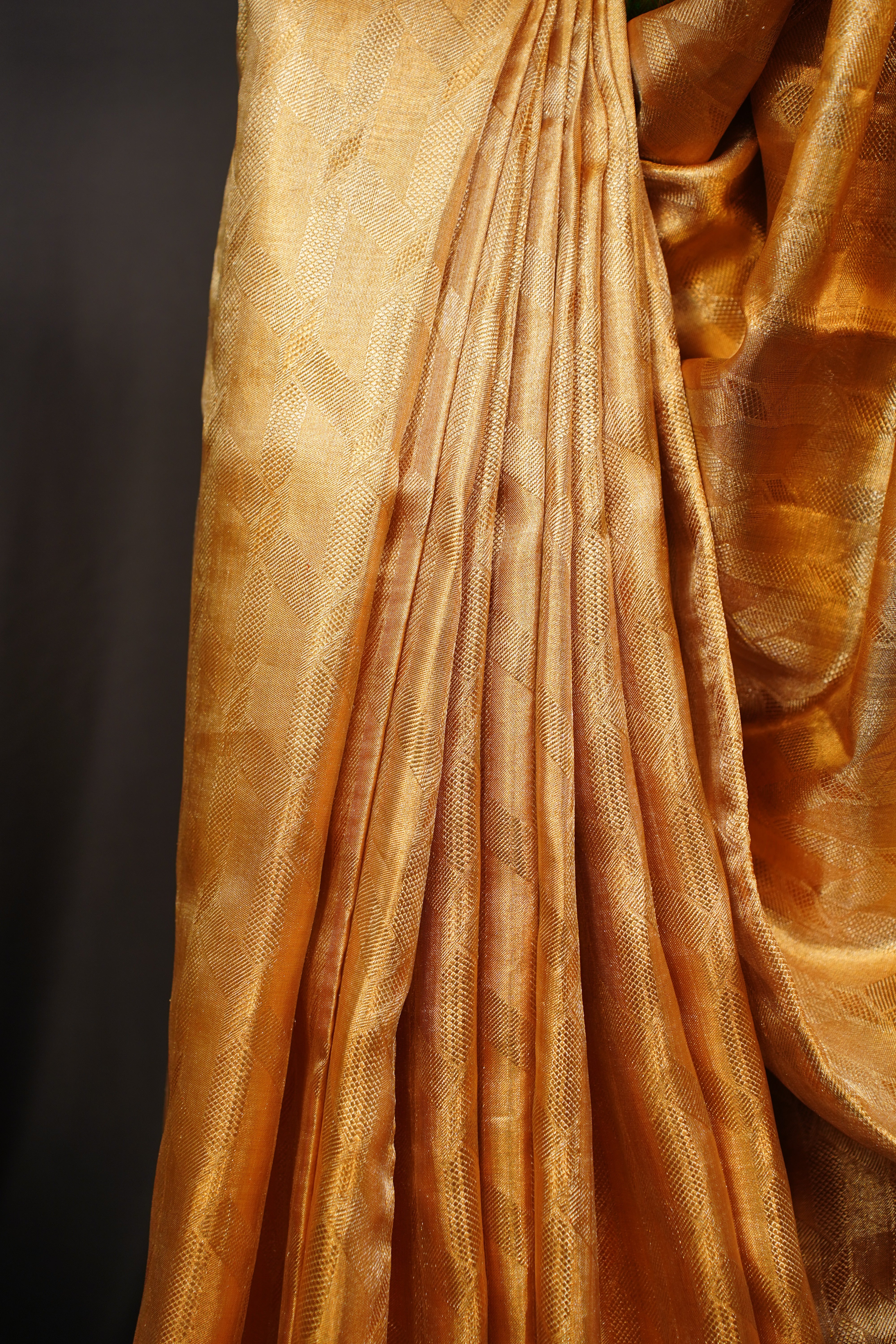 Radiant Orange Kanjivaram Silk Saree