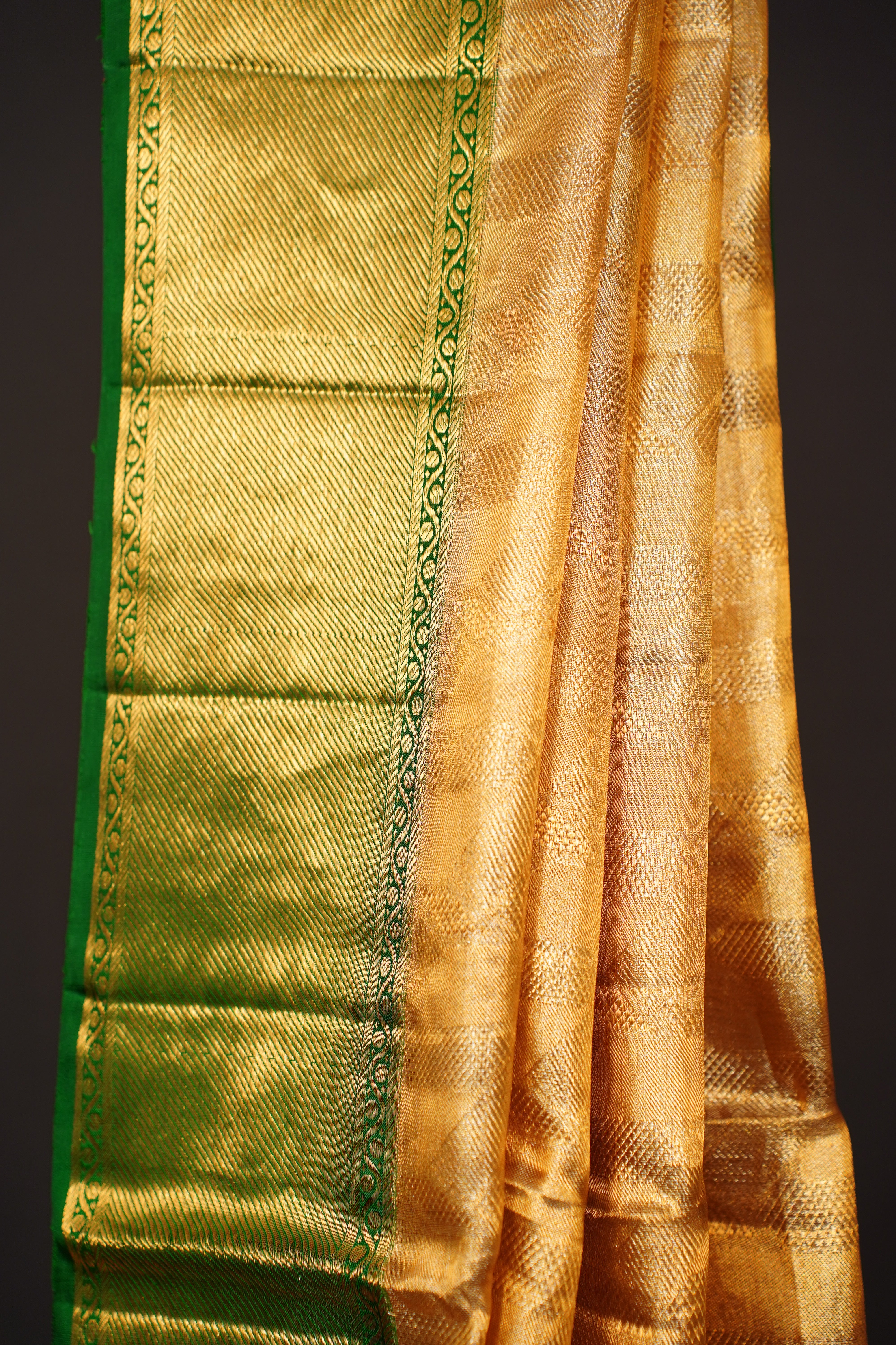 Radiant Orange Kanjivaram Silk Saree