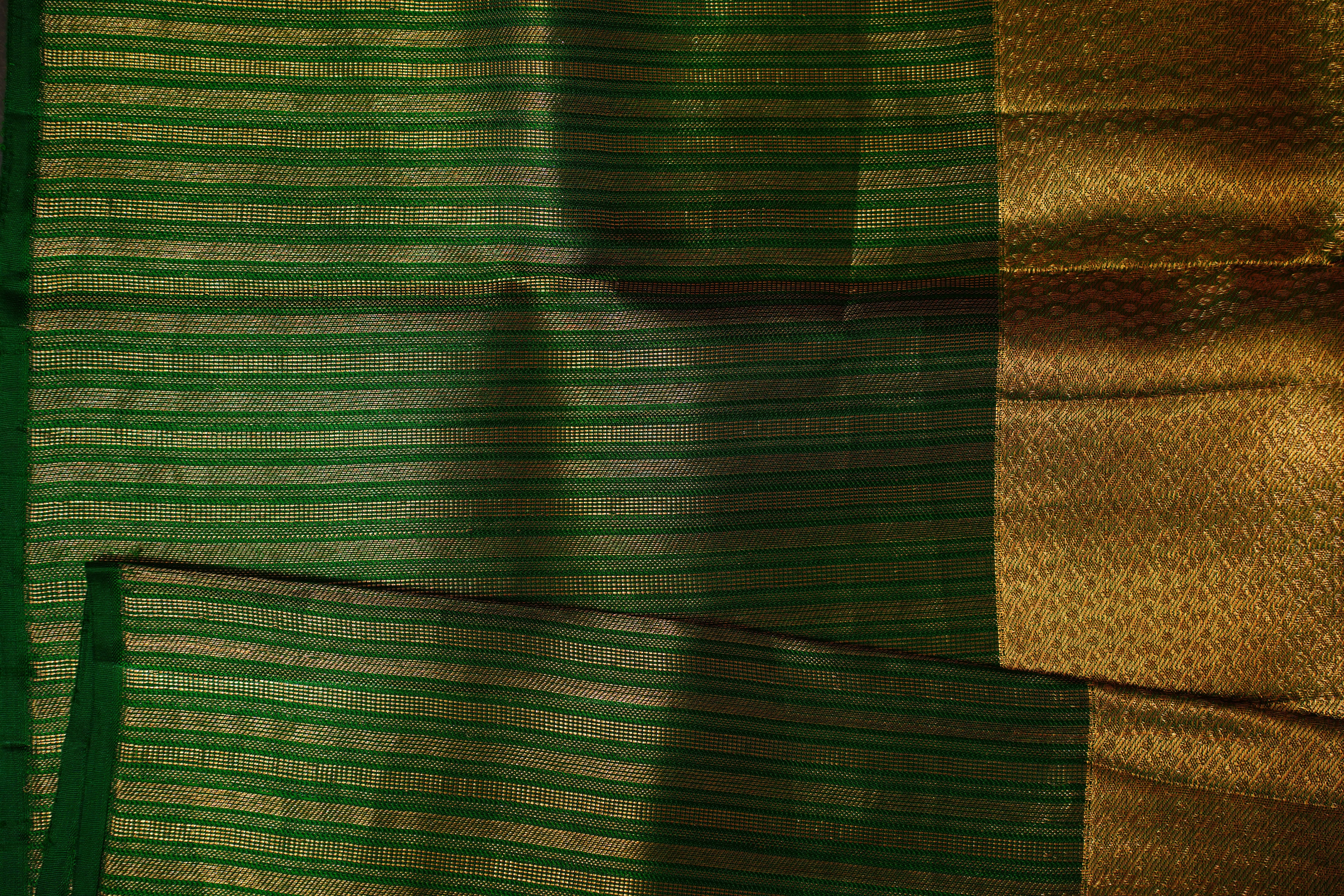 Radiant Orange Kanjivaram Silk Saree