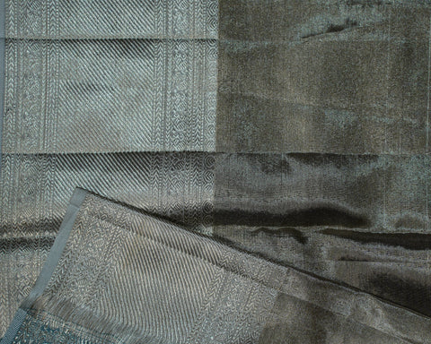 Elegant Light Green Twill Weave Kanjivaram