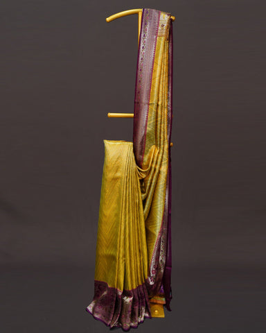 Graceful Elegance in Green & Purple