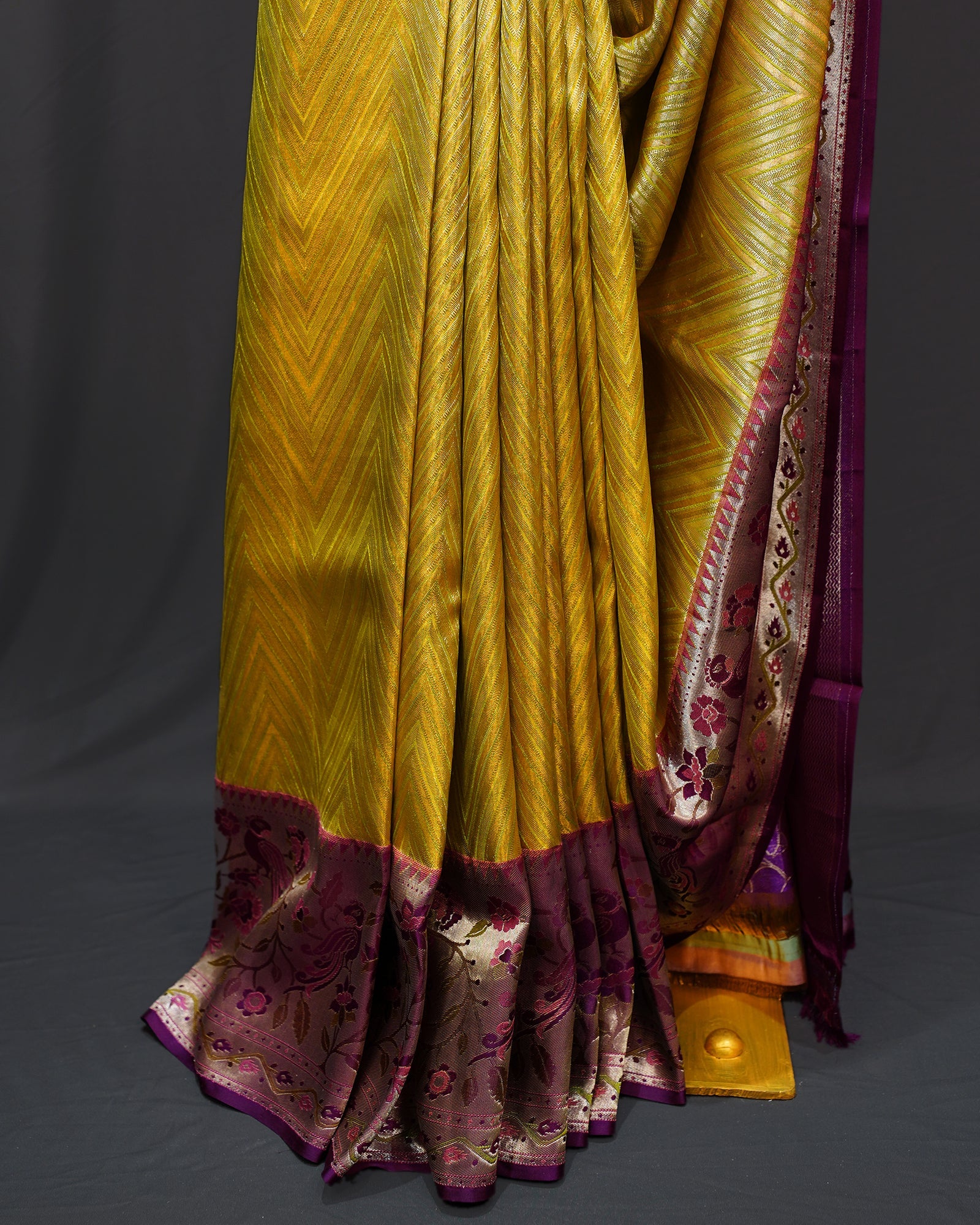 Graceful Elegance in Green & Purple