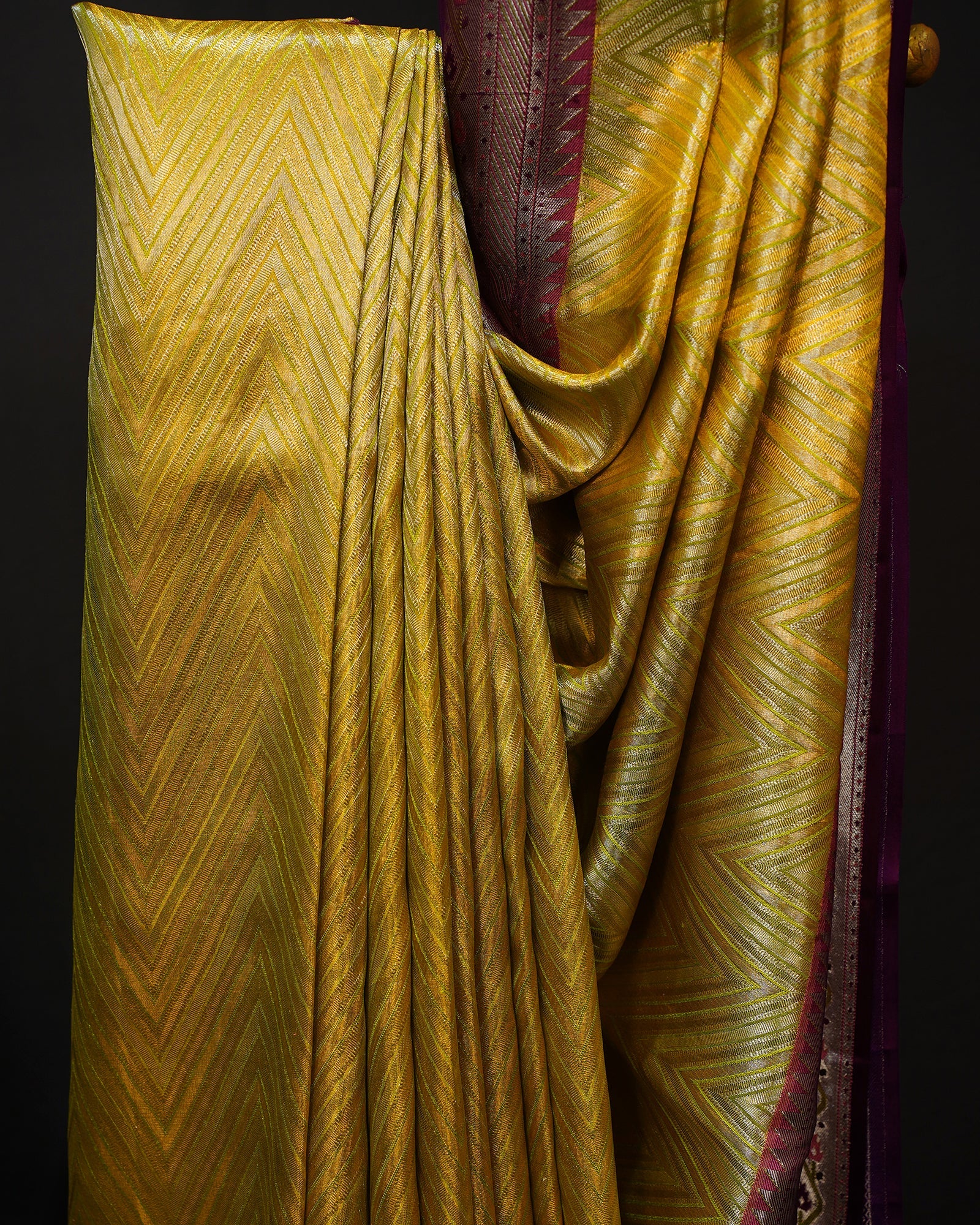 Graceful Elegance in Green & Purple