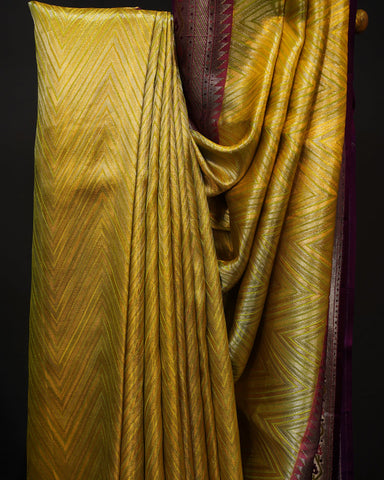 Graceful Elegance in Green & Purple
